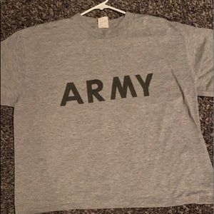 grey army shirt